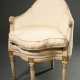 Gustavian corner armchair with high curved backres… - photo 1 Gustavian corner armchair with high curved backres… - photo 1