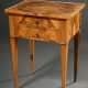 High-legged Biedermeier sewing table with two draw… - photo 1 High-legged Biedermeier sewing table with two draw… - photo 1