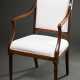 Elegant classicist armchair with fluted profile an… - photo 1 Elegant classicist armchair with fluted profile an… - photo 1
