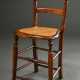 English children's high chair with woven seat and … - photo 1