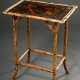 Colonial side table with bamboo frame and lacquere… - photo 1 Colonial side table with bamboo frame and lacquere… - photo 1