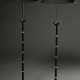 Pair of classic floor lamps with black and gold ba… - фото 1