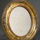 Kleiner ovaler Biedermeier Spiegel mit polychrom g… - Foto 1 Kleiner ovaler Biedermeier Spiegel mit polychrom g… - Foto 1