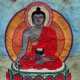 Appliké-Thangka mit Darstellung des Buddha Shakyamuni - photo 1