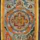 Thangka mit Mandala, umgeben von Lamas und Gottheiten - photo 1