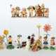 Konvolut Figuren Erzgebirge, Holz bemalt, ab ca. 1960er Jahre, mit 10-… - фото 1