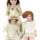 3 Puppen Armand Marseille, ca. um 1920/30, 1 x Brustblattkopf, gemarkt… - photo 1 3 Puppen Armand Marseille, ca. um 1920/30, 1 x Brustblattkopf, gemarkt… - photo 1