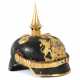 Pickelhaube Landwehr-Infanterie Leutnant, Lederglocke, aufgelegtes und… - Foto 1 Pickelhaube Landwehr-Infanterie Leutnant, Lederglocke, aufgelegtes und… - Foto 1
