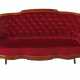 Louis Philippe-Sofa um 1860, Nussbaum, mouluriertes Gestell mit geschw… - Foto 1 Louis Philippe-Sofa um 1860, Nussbaum, mouluriertes Gestell mit geschw… - Foto 1