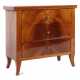 Biedermeier-Modellkommode 2. Viertel 19. Jh., Kirschbaum furniert, 3 S… - фото 1 Biedermeier-Modellkommode 2. Viertel 19. Jh., Kirschbaum furniert, 3 S… - фото 1
