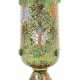 Pokal Böhmen, 1870 - 1890, vermutlich Neuwelt, grün eingefärbtes Glas,… - photo 1