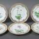 6 Durchbruchteller mit Dekor ''Flora Danica'' Royal Copenhagen, Dänema… - Foto 1