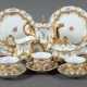 Mokkaservice mit Prunkvergoldung für mindestens 6 Personen Meissen, na… - Foto 1