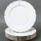 5 Platzteller Meissen, 3. Drittel 20. Jh., Weißporzellan mit Fahne und… - photo 1 5 Platzteller Meissen, 3. Drittel 20. Jh., Weißporzellan mit Fahne und… - photo 1
