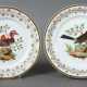 2 Teller mit filigraner Vogelmalerei Nast à Paris, J. N. H. Nast, rue … - photo 1