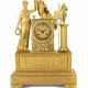 Bronze d'Or Figurenpendule Frankreich, um 1820, vergoldetes Bronzeziff… - photo 1