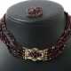 Granatschmuck Um 1870, Granatcollier mit Verschluss in Schaumgold, Bro… - Foto 1 Granatschmuck Um 1870, Granatcollier mit Verschluss in Schaumgold, Bro… - Foto 1