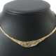 Goldcollier Modern, Gelbgold/Weißgold 585, punziert, 4 Diamanten zs. c… - photo 1