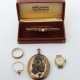 Konvolut Schmuck 20. Jhr., bestehend aus 5 Teilen, 1 Damenarmbanduhrge… - photo 1