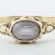 Ring 20. Jhr., Gelbgold 585, ca, 1,4 g, besetzt mit Farbstein, RG 58, … - photo 1