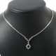Collier mit Saphier 20. Jhr, Weißgold 750, punziert, ca. 22,6 g, beset… - photo 1 Collier mit Saphier 20. Jhr, Weißgold 750, punziert, ca. 22,6 g, beset… - photo 1