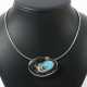 Collier mit Opal 20. Jhr., Collier Jakobi, Weißgold 750, bes. mit Diam… - photo 1
