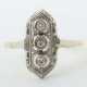 Ring mit Brillanten 20. Jhr., Weißgold/Gelbgold 585, bes. mit 3 Brilla… - photo 1 Ring mit Brillanten 20. Jhr., Weißgold/Gelbgold 585, bes. mit 3 Brilla… - photo 1