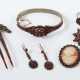 Konvolut Granatschmuck 20 Jhr., mehrere Teile Granatschmuck, Silber, D… - photo 1
