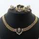 Set Goldschmuck Modern, bestehend aus Collier, Armband, Ring, Ohrsteck… - фото 1