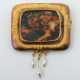 Brosche von Engelhard-Nuss Modern, Gelbgold 750, punziert, eingefasste… - photo 1