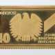 Gold-Briefmarke Gold 900, ca. 24,79 g, averese 25 Jahre Bundesrepublik… - photo 1
