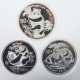 Sammlung von 3 Panda-Silbermünzen China, 1987/88/89, Silber 999, ca. 4… - photo 1 Sammlung von 3 Panda-Silbermünzen China, 1987/88/89, Silber 999, ca. 4… - photo 1