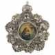 Heiligenbild mit Silberrahmen dat. 1860, Silber (säuregeprüft), ca. 60… - photo 1