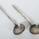 Paar Moskauer Löffel wohl um 1875/80, Silber 84, ca. 110 g, runde, tie… - фото 1