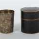 Becher in Etui Deutschland, um 1900, Silber 800, ca. 50 g, runde Grund… - photo 1