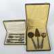 2 Etuis mit Vorlegebesteckteilen Frankreich, um 1900, Silber 800/925/M… - фото 1