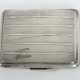 Zigarettenetui dat. 1948, Sterlingsilber, ca. 85 g, hochrechteckige Fo… - photo 1