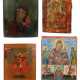 Vier Ikonen Südosteuropa, 19. Jh., variierende Darstellungen: ''Mutter… - фото 1