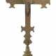 Vortragekreuz 18./19. Jh. Metall, Kruzifix mit dreipassigen Balkenende… - photo 1 Vortragekreuz 18./19. Jh. Metall, Kruzifix mit dreipassigen Balkenende… - photo 1