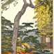 Farbholzschnitt mit Titel 'Matsu' aus der Serie 'The friendly Garden' von Toshi Yoshida - Foto 1