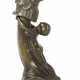 Erotische Figur ''Weiblicher Akt mit Phallus'', 2-tlg., Bronze patinie… - фото 1