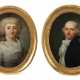 Porträtist des 18. Jh. Zwei Pendant-Bilder eines Ehepaares um 1790, wo… - photo 1