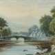 Maler des 19. Jh. ''Beddgelert'', Blick auf Flusslauf mit Brücke und d… - photo 1 Maler des 19. Jh. ''Beddgelert'', Blick auf Flusslauf mit Brücke und d… - photo 1