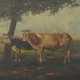 Maler des 19./20. Jh. ''Zwei Kühe'', unter einem Baum im Schatten steh… - photo 1 Maler des 19./20. Jh. ''Zwei Kühe'', unter einem Baum im Schatten steh… - photo 1