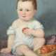 Maler des Anfang des 20. Jh. ''Kind mit Äpfeln'', Kleinkind in weißem … - photo 1 Maler des Anfang des 20. Jh. ''Kind mit Äpfeln'', Kleinkind in weißem … - photo 1