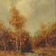 Maler des 20. Jh. ''Fasanen am Waldesrand'', herbstliche Landschaftsda… - photo 1