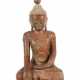 Buddha Burma, Mitte 20. Jh., Lacquerware, schwarz grundiert, rot lacki… - photo 1