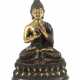 Buddha Wohl China, 19./20. Jh., Bronze, partiell feuervergoldet und pa… - photo 1
