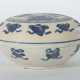 Deckeldose China, Kangxi, 1661 - 1722, Feinsteinzeug, unglasiert, blau… - Foto 1