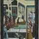 Audienz im Palast Indien, 19./20. Jh., Gouache auf Seidenstoff, höfisc… - Foto 1 Audienz im Palast Indien, 19./20. Jh., Gouache auf Seidenstoff, höfisc… - Foto 1